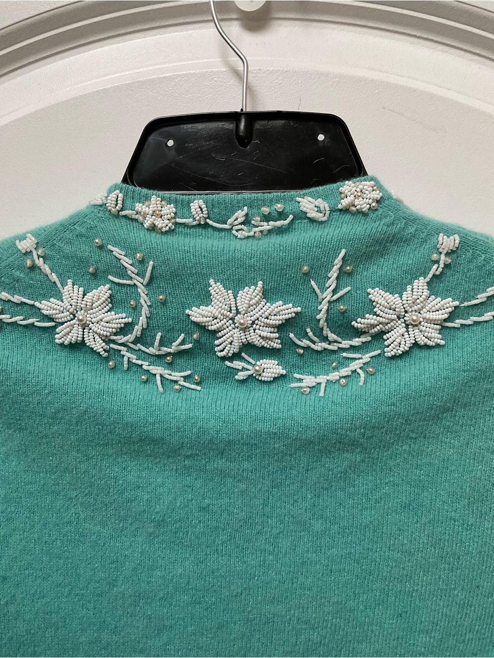 Vintage 50’s-60’s Glass Beaded Cardigan - Picture 9 of 15
